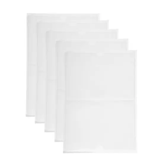 Horizontal Label Holder 8.66"x6.14" Clear 10 Pcs image {6}