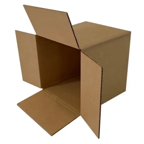 UOFFICE 10 Corrugated Cube Boxes 22 x 22 x 22" Cardboard Shipping Box Cartons image {3}