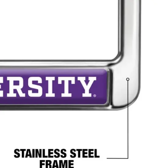 Northwestern University Alumni Logo Full Size Standard License Plate Metal Frame image {4}