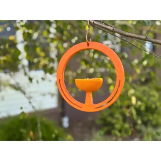 JCS Wildlife Spike Oriole Orange Fruit Feeder - Holds Orange Halves - Feed Your Orioles Fruit - Clementine Oriole Feeder, Oriole Orange Holder - Made image {1}