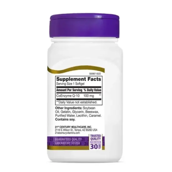 21st Centruy Co Q-10 100 MG, 90 Count image {2}