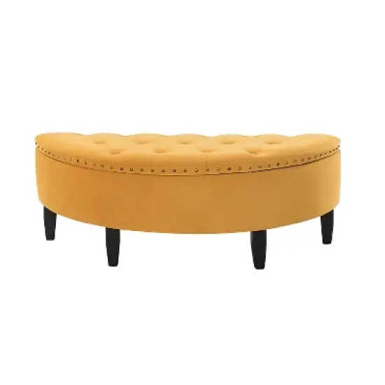 Caspar Storage Bench with Solid wood Legs  | ARTFUL LIVING DESIGN image {8}