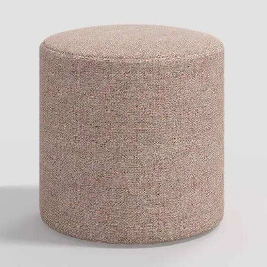 Round Thalia Ottoman in Tweed - Skyline Furniture image {4}