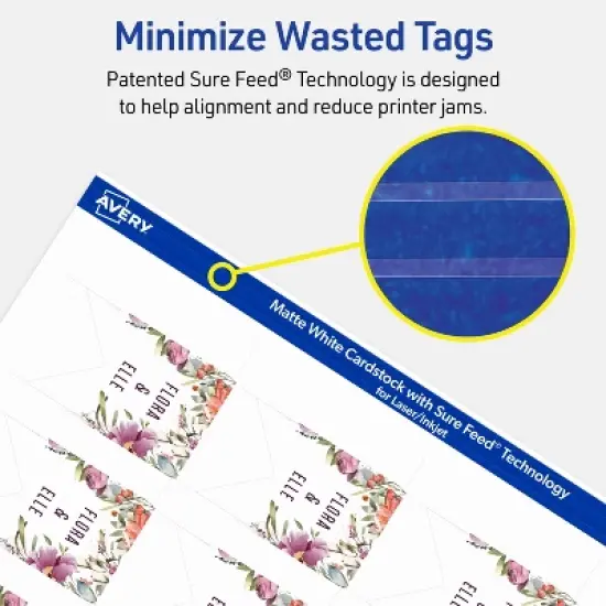 Avery Banner Flag Tags, 1-1/2" x 2-1/3", Matte White, 150 Total image {6}