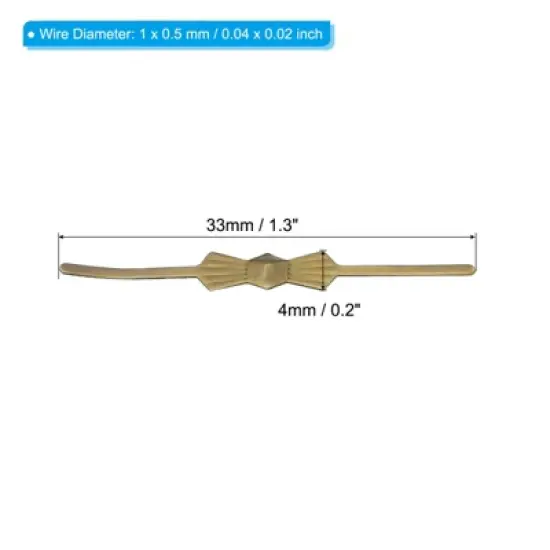 Unique Bargains Bowtie Copper Clip for Fastening Chandelier Crystal Lamp 150 Pcs image {1}