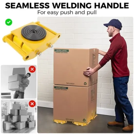 Machinery Mover 6T 13200lb Heavy Duty Machine Dolly Equipment Roller Skates image {6}