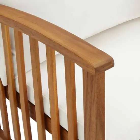 vidaXL Patio Bench with Cushions 46.9" Solid Acacia Wood image {5}