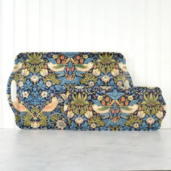 Pimpernel Morris and Co Strawberry Thief Melamine Sandwich Tray - 16.25" x 6.5" image {4}