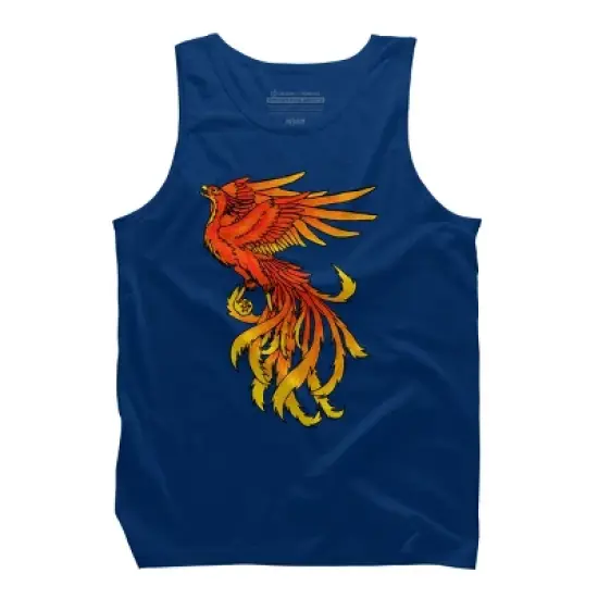 Men's Design By Humans Phoenix By Zeldy Tank Top image {6}