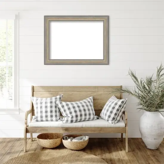 Amanti Art Fleur Champagne Silver Framed Dry Erase Magnetic Board image {8}