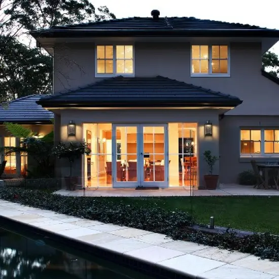 C Cattleya Black Motion Sensor Dusk to Dawn LED Outdoor Wall Lantern Sconce with Bubbled Water Glass image {3}