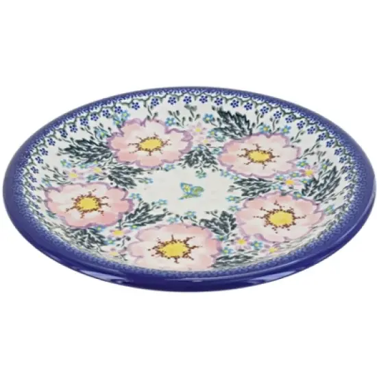 Blue Rose Polish Pottery Vena Dinner Plate image {1}