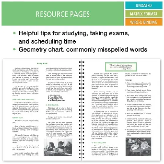 Elan Publishing Company SO-8 GREEN Student Organizer image {3}