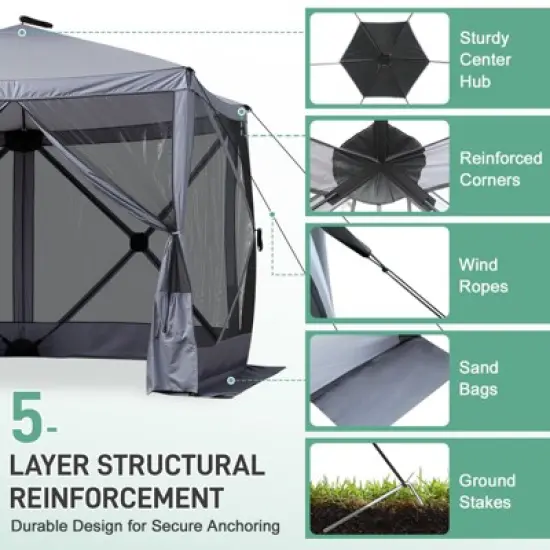 Karl Home | 10 Ft. X 10 Ft. Outdoor Pop-Up Camping Tent image {4}