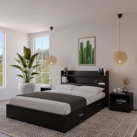 Nexera 4pc Full Hunter Bedroom Set image {5}