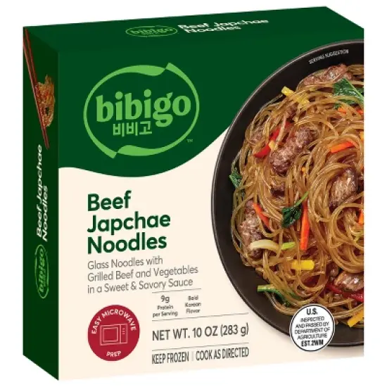 Bibigo Frozen Beef & Vegetable Japchae Noodles - 10oz image {8}