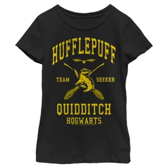 Girl's Harry Potter Hufflepuff Quidditch Seeker T-Shirt image {3}