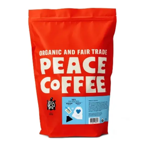 Peace Coffee Yeti Cold Brew Blend Medium Roast Whole Bean Coffee - 5lbs image {3}
