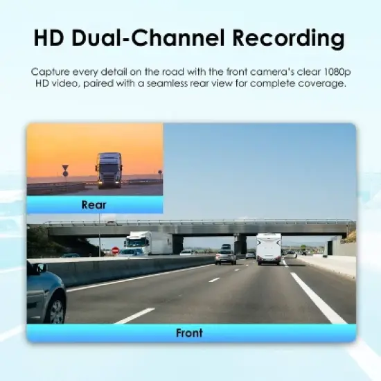 Rexing DT2 Dual Channel 1080p Front and Rear  Dash Cam image {4}