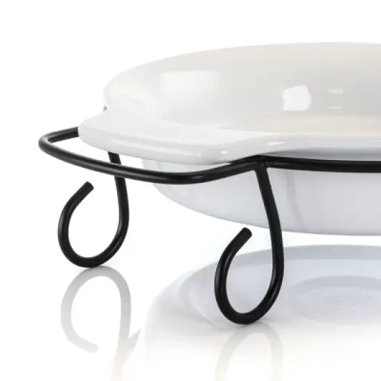 Gibson 2 Piece Stoneware Bakeware with Metal Rack image {3}