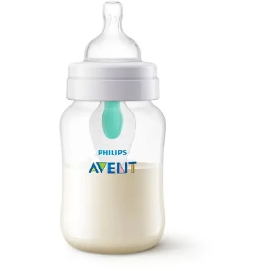 Philips Avent Anti-Colic Baby Bottle with AirFree Vent - Pink - 9oz/3pk image {3}