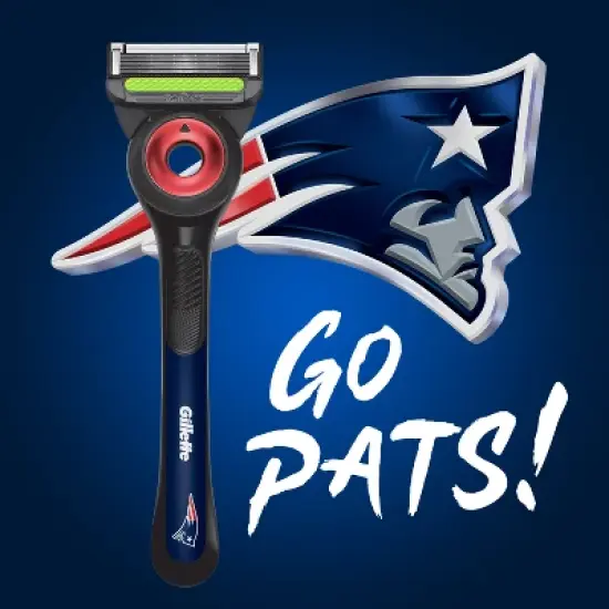 Gillette Labs Men's Special NFL Patriots Edition Shaving Razor with 4 Refills and Magnetic Stand image {2}