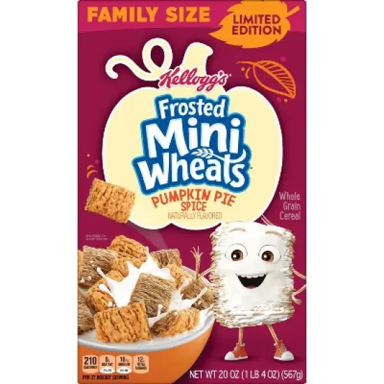 Kellogg's Frosted Mini-Wheats Pumpkin Spice Breakfast Cereal - 20oz image {4}