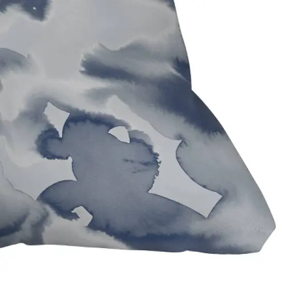 20"x20" Deny Designs Jacqueline Maldonado Clouds Outdoor Throw Pillow Blue image {2}