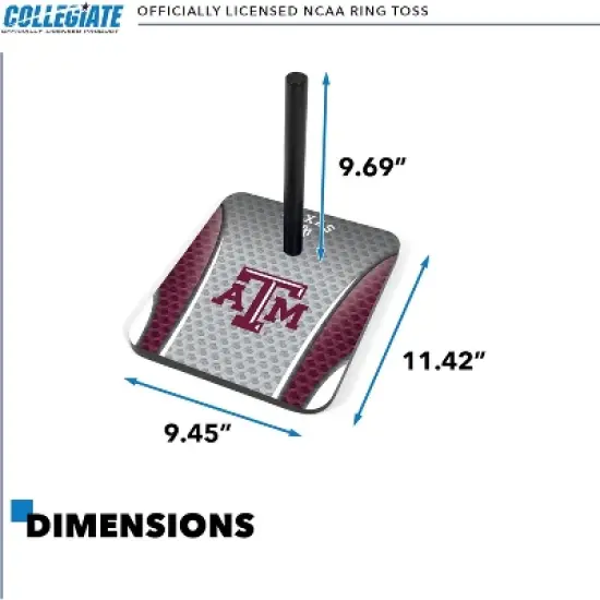 NCAA North Carolina Tar Heels Solid Wood Quoits Toss Game image {2}