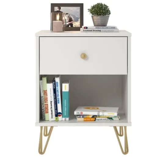 Finley Nightstand White - Novogratz image {4}