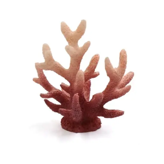 Unique Bargains Resin Mini Tree Aquarium Fishbowl Landscape Decor Ornament Dark Red image {2}