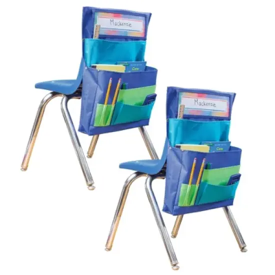 Teacher Created Resources&reg; Blue, Teal & Lime Chair Pocket, Pack of 2 image {2}