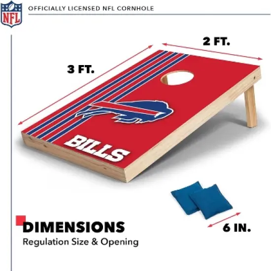NFL Buffalo Bills 2'x3' Wood Cornhole Set image {5}