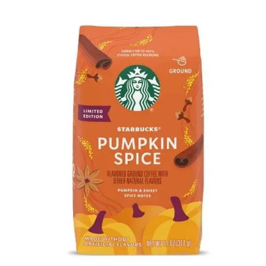 Starbucks Pumpkin Spice Light Roast Ground Coffee - 11oz image {8}