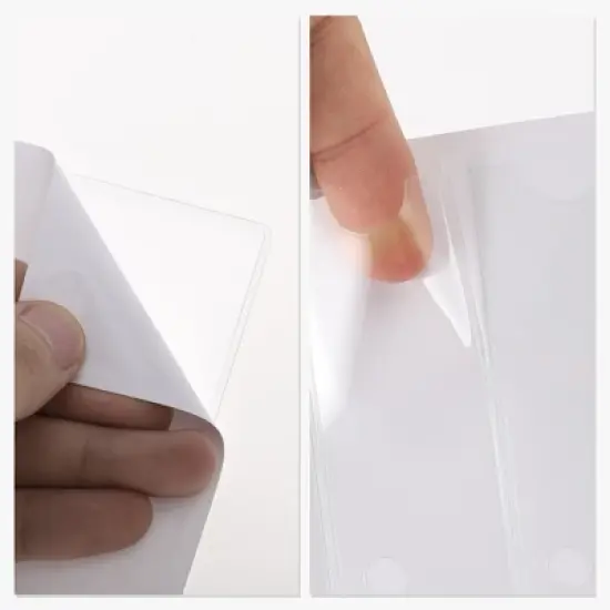 Vertical Label Holder 3.54"x1.38" Clear 40 Pcs image {4}