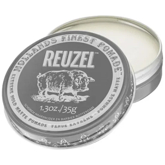 Reuzel Extreme Hold Matte Pomade - Men's Pomade - 1.3 oz image {5}