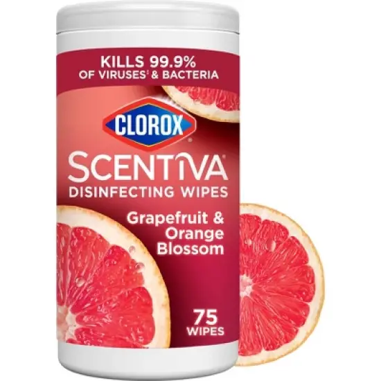 Clorox Scentiva Grapefruit & Orange Blossom Disinfecting Wipes - 75ct image {15}