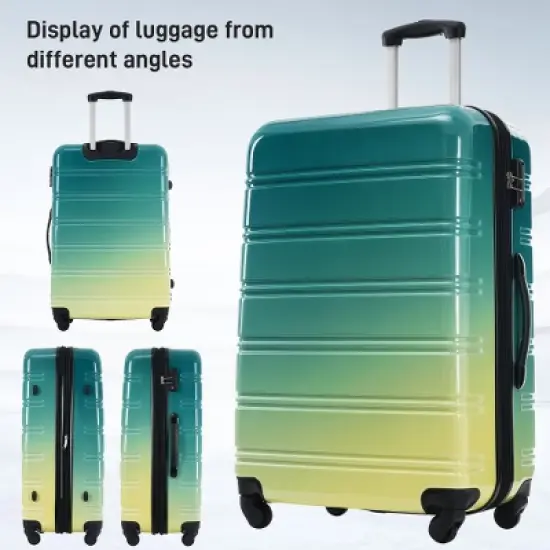 Ridstar Set of 3 Hardshell Luggage with Spinner Wheels and TSA Lock-Gradient Color image {6}