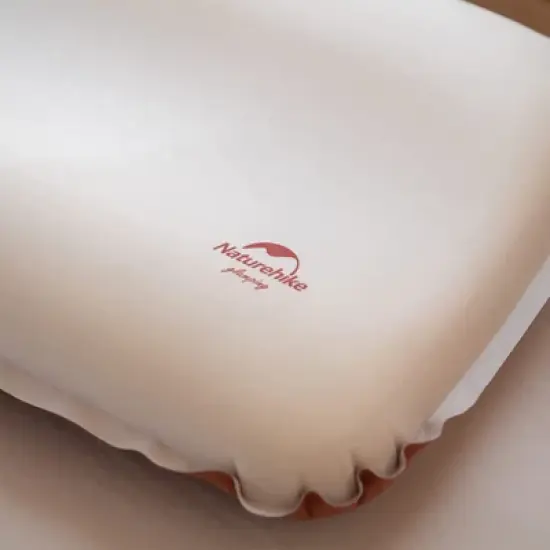 Naturehike Inflatable Camping Pillow - Portable 3D Comfortable Silent Sponge Pillow - Perfect for Camping and Travel (Khaki) image {5}