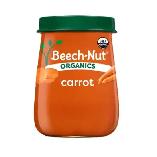 Beech-Nut Non-GMO Organics Carrots Baby Food Jar - 4oz image {7}