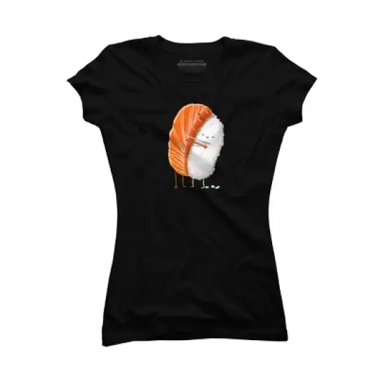 Junior's Design By Humans Sushi Hug By andremullerdko T-Shirt image {7}