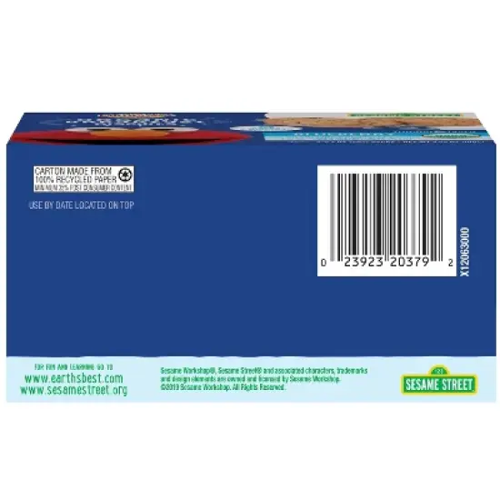 Earth's Best Organic Blueberry Breakfast Biscuits Baby & Toddler Snacks Sesame Street - 5ct image {2}