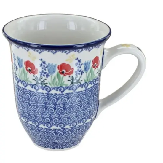 Blue Rose Polish Pottery 826 Ceramika Artystyczna Large Coffee Mug image {19}