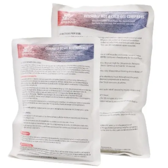 DMI Hot & Cold Reusable Gel Compress, Microwavable, Relieves Swelling and Pain, Increases Blood Flow, Warms Cold Hands & Feet, Ideal for Emergency image {2}