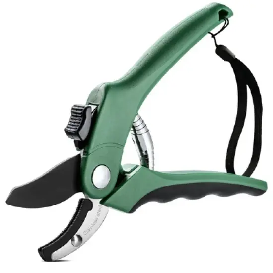 Nevlers Anvil Garden Shears - Stainless Steel Blade, Green image {7}