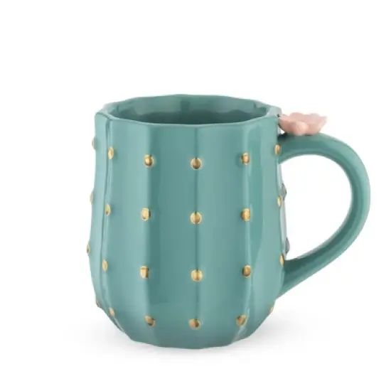 Pinky Up Cactus Mug, Tea Cup, Cactus coffee cup, Ceramic Mug, Coffee & Tea Accessories, Cute Succulent Mugs, 10oz, set of 1 image {11}