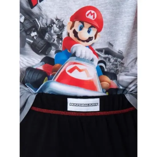 Super Mario Bros. Boys' Mario Kart VROOOM! Video Game 3 Piece Pajama Set image {1}