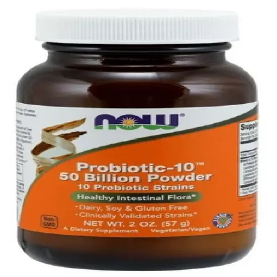 Probiotic-10 50 Billion by Now Foods  -  2 oz Powder image {2}