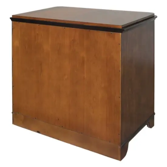 Kensington Wood File with Locking Legal/Letter File Drawer Fully Assembled Brown - Martin Furniture image {2}