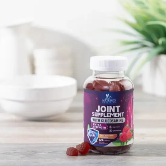 Joint Support Gummies Glucosamine Plus Vitamin E, Joint Support Supplement - Back, Knees & Hands - 120 Gummies By Nature's Nutrition image {8}